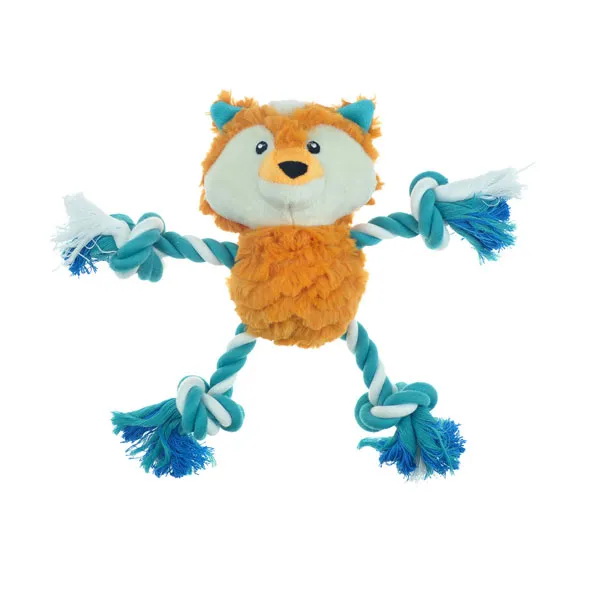 Pet Park Blvd US2261 12 Dog Toy, Chew, Fetch Toy, Tugger Fox, Plush/Rope