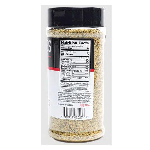 BBQ Rub Shaker, Heath Riles BBQ, Garlic Butter, Savory, 10 oz - 4
