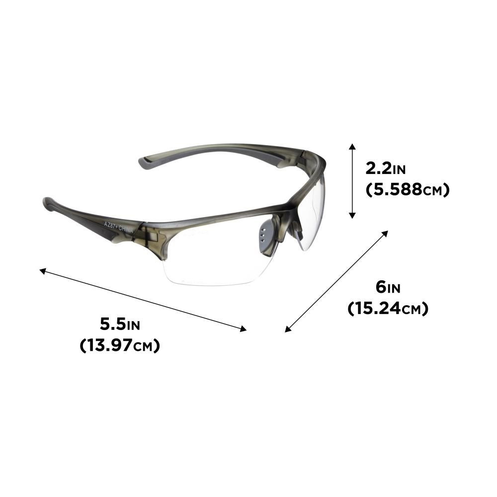 Allen 2383 Safety Glasses, Clear Lens, Anti-Fog, Anti-Scratch, UV Lens, Polycarbonate Lens, UV Protection: Yes