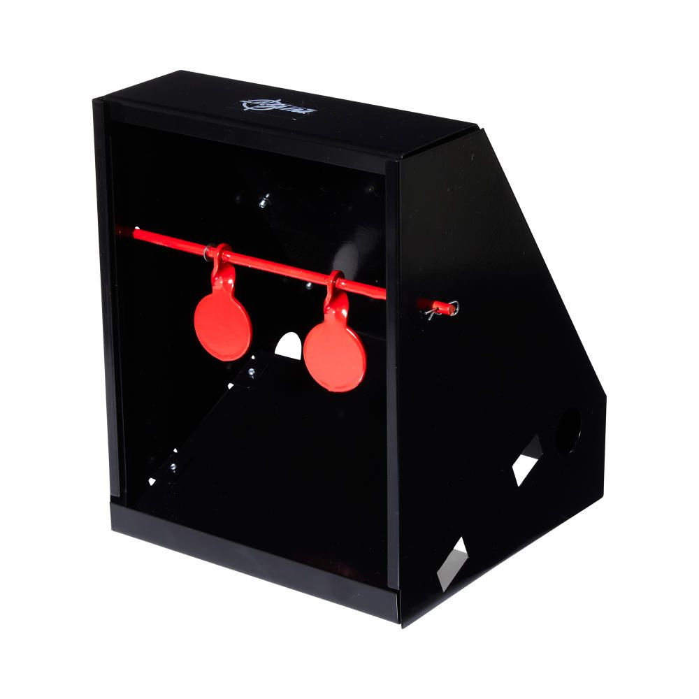 EZ-Aim 15429 Air Gun Pellet Shooting Target/Trap, 2 Number of Targets, Steel, Black