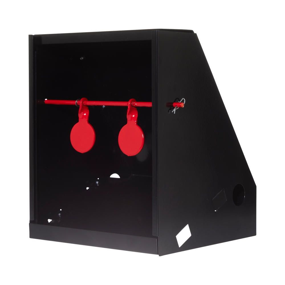 EZ-Aim 15429 Air Gun Pellet Shooting Target/Trap, 2 Number of Targets, Steel, Black