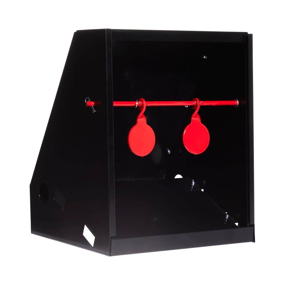 EZ-Aim 15429 Air Gun Pellet Shooting Target/Trap, 2 Number of Targets, Steel, Black