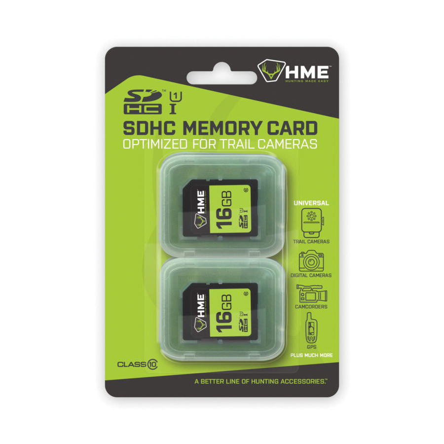 HME-16GB-2PK SD Card, Specifications: 16 GB Storage, 2/PK