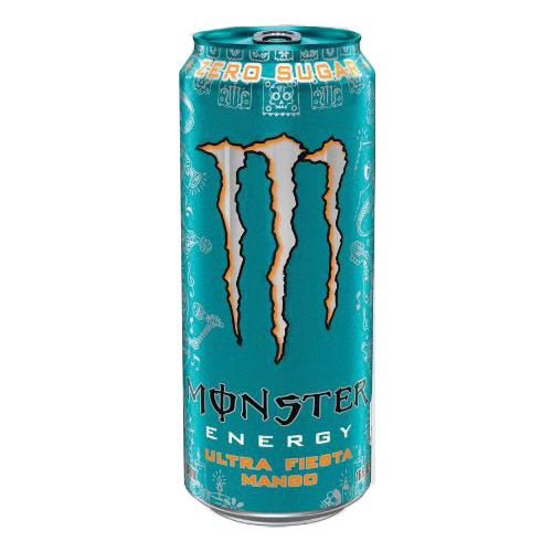 157527 Zero-Sugar Ultra Fiesta Energy Drink, Liquid, Cool Mango Flavor, 16 fl-oz Can