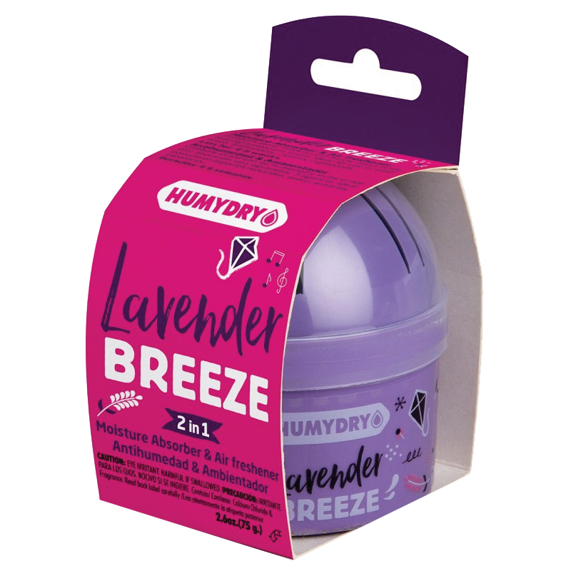 USA44127C12 Mini Moisture Absorber and Air Freshener, 2.6 oz, Lavender, White, 100 sq-ft Coverage Area