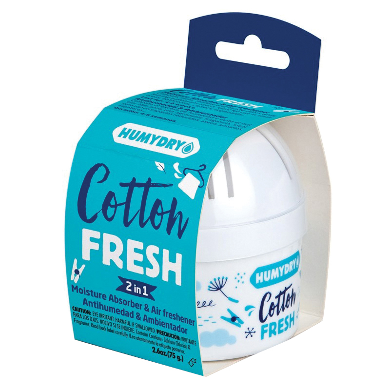 USA44131C12 Mini Moisture Absorber and Air Freshener, 2.6 oz, Cotton Fresh, White, 100 sq-ft Coverage Area