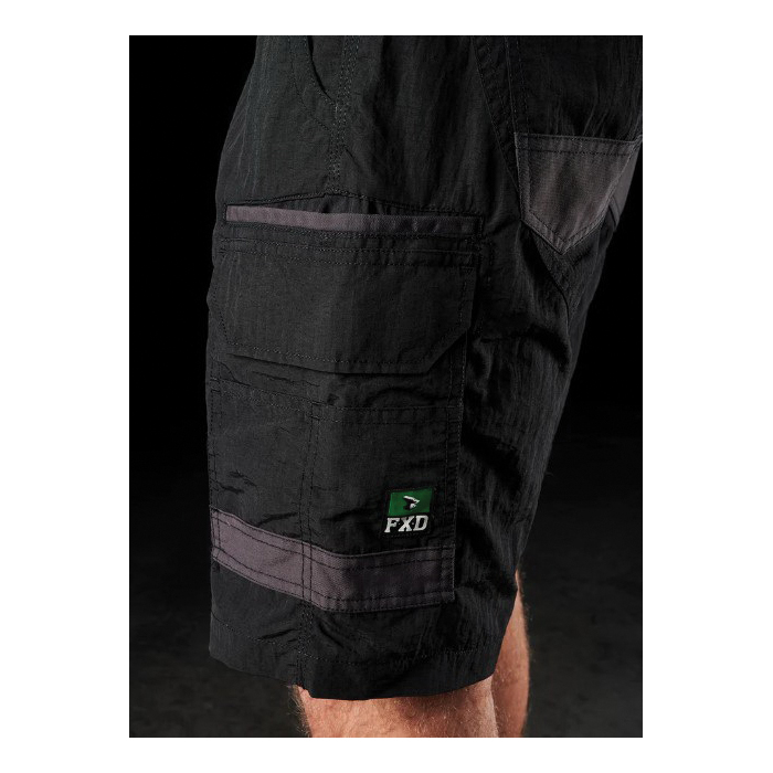 FXD LS-1 BLK 40 Shorts, 40 in, Canvas/Polyester, Black - 2
