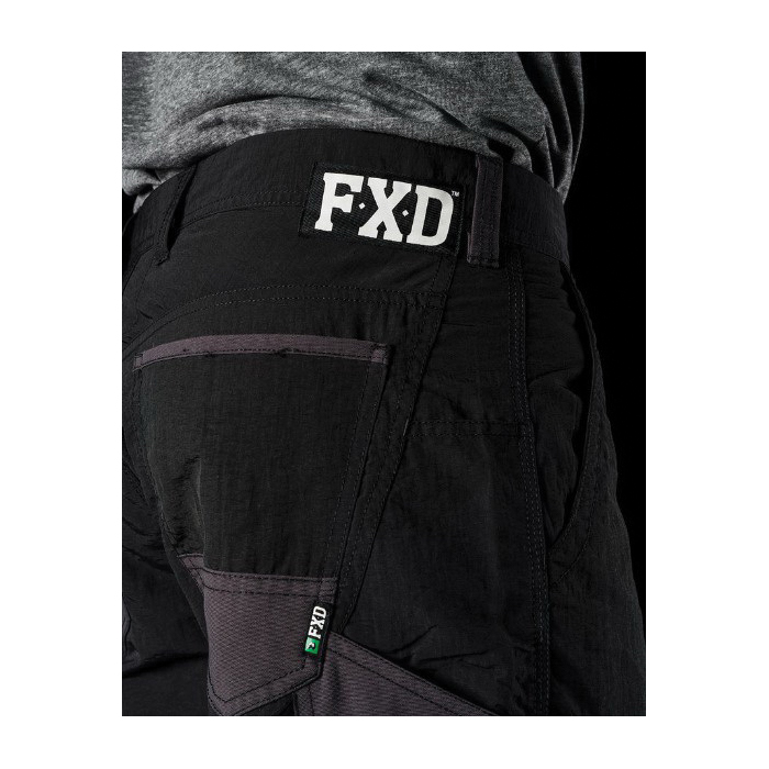 FXD LS-1 BLK 40 Shorts, 40 in, Canvas/Polyester, Black - 4
