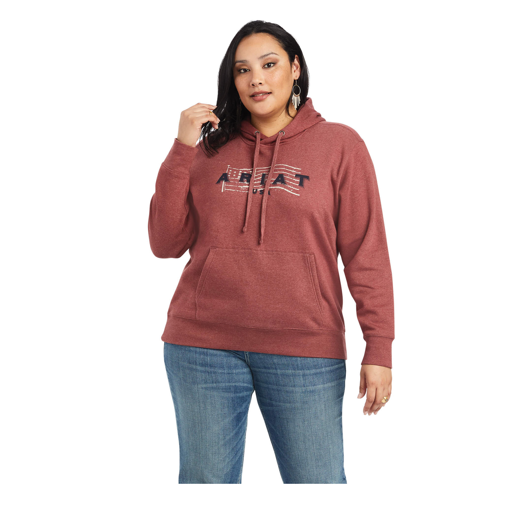 Ariat REAL Series 10041637-2X Sweatshirt, 2X, Cotton/Poly