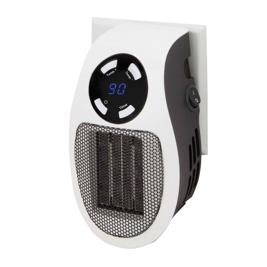 MH-04 Ceramic Heater, 2.9 A, 120 V, 350 W, 2-Heat Setting, White