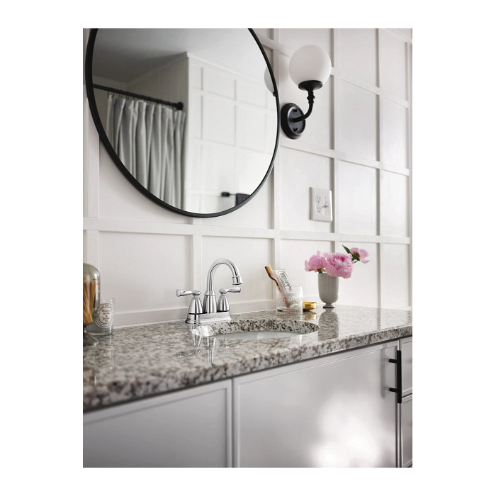 Banbury Bath Faucet, Moen, 2-Handle, Chrome - 5