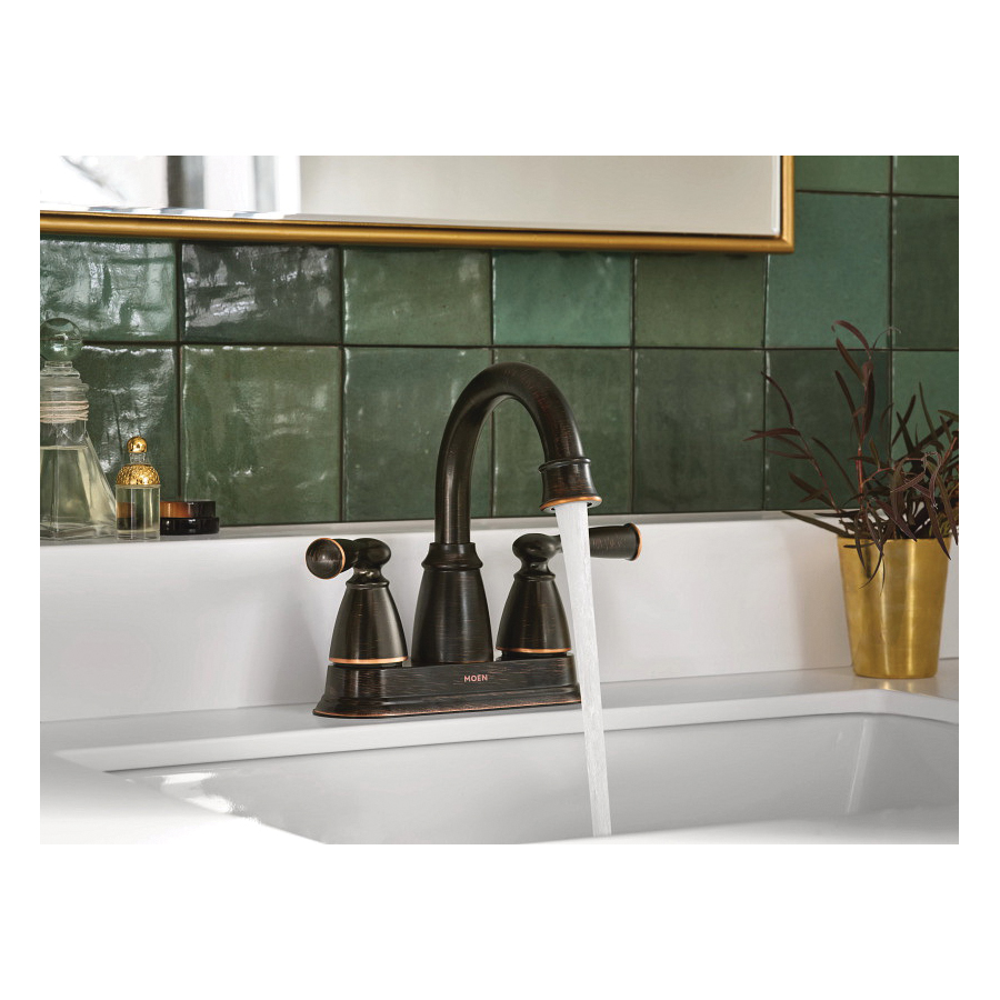 Banbury Bath Faucet, Moen, 2-Handle, Mediterranean Bronze - 5