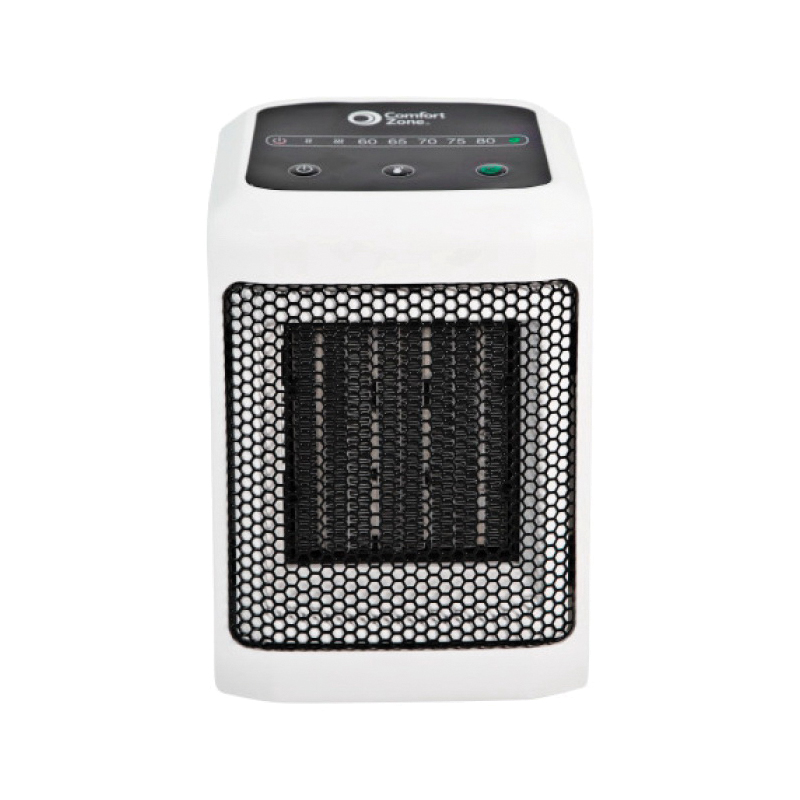 Comfort Zone CZ463EBWT Ceramic Heater, 2-Heat Setting, White
