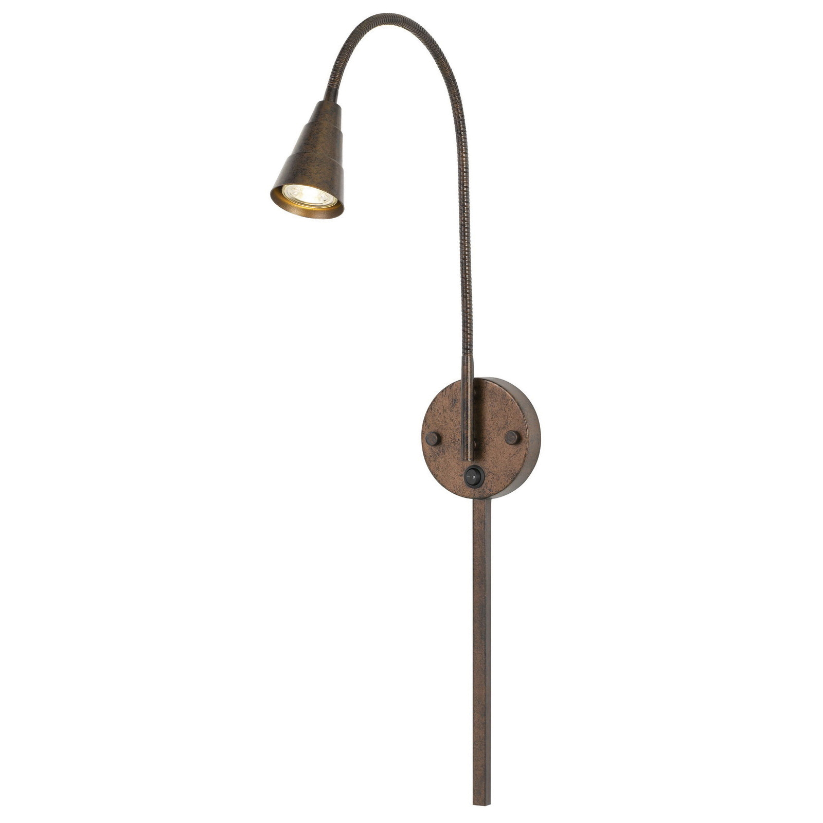 Cal Lighting BO-139-RU Wall Lamp, 120 V, Metal, Rust - 3