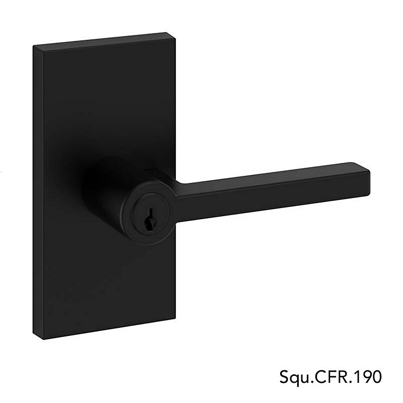 Reserve Door Lever, Passage, Satin Black, Baldwin - 4