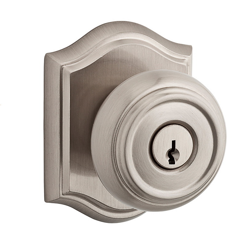 Door Knob, Baldwin, Reserve Passage, Satin Nickel - 2