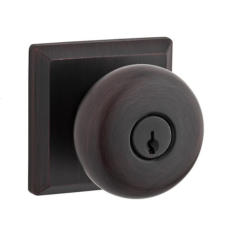 Entry Knob, Baldwin, Knob Handle, Venetian Bronze, Brass, C Keyway, Non-Handed Hand - 2