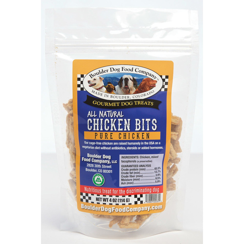 Boulder Dog Food Company CKENBI8OZ Dog Bit Treat Chicken