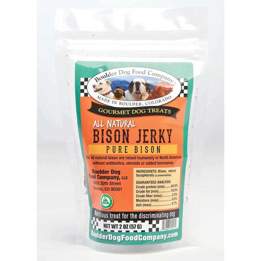 Boulder Dog Food Company BSNJERK2OZ Dog Jerky Treat Biso