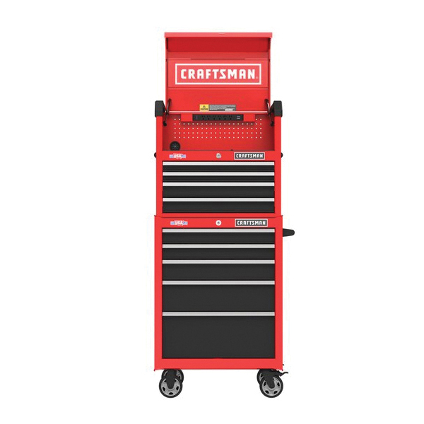 Rolling Tool Cabinet, Craftsman, 5 Drawer, Steel, 26 in W, 37 in H, 18 in D - 4