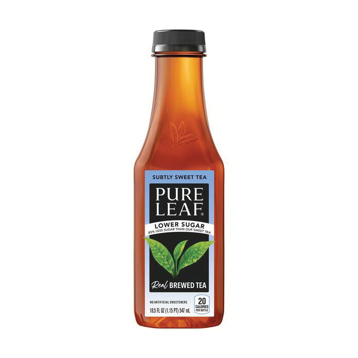 Pure Leaf 206548 Subtly Sweet Tea, 18.5 oz, Bottle