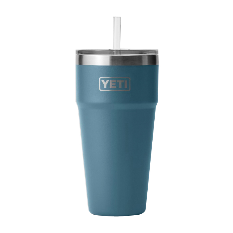 Yeti Rambler 26oz Stackable Cup with Straw Lid - Nordic Blue