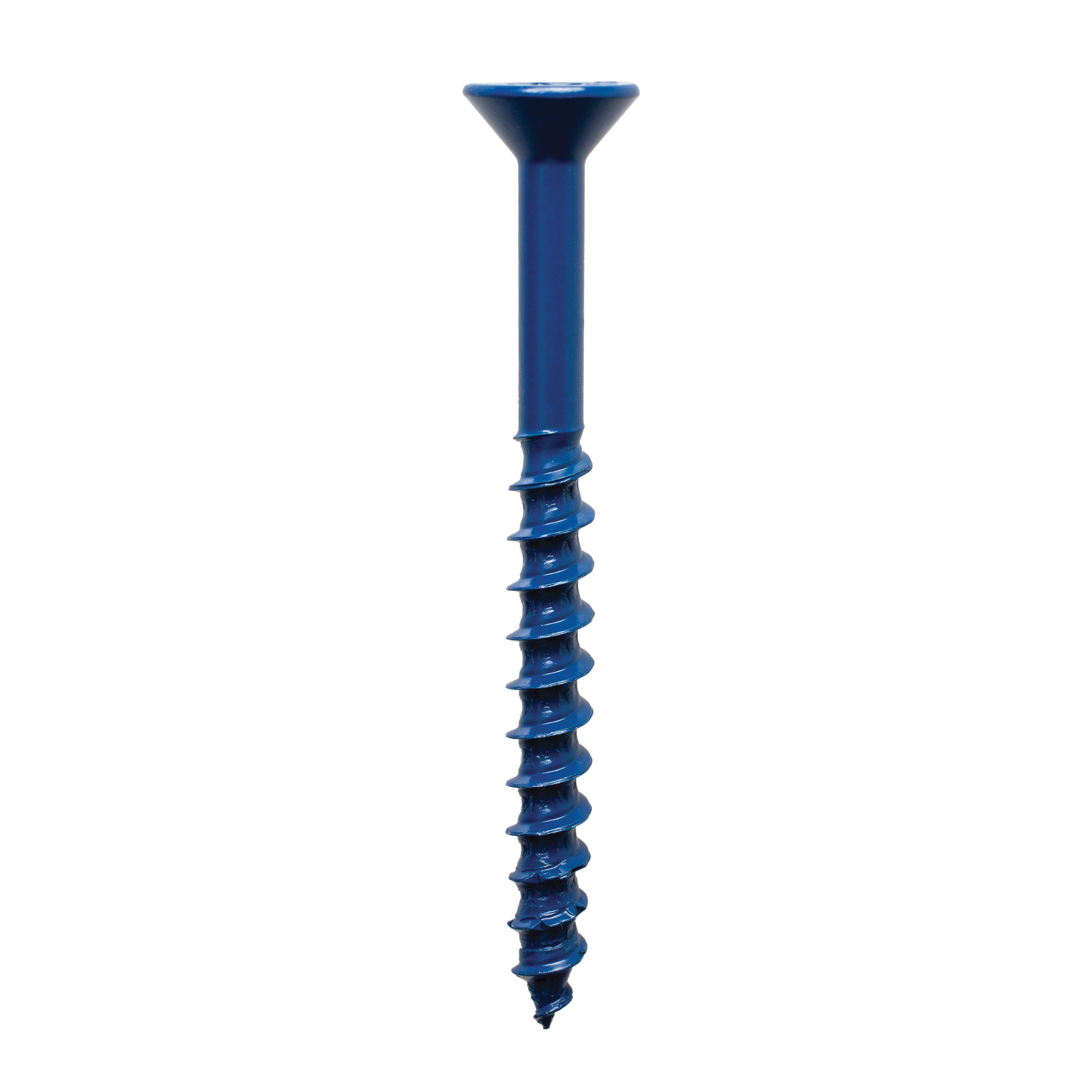 Titen Turbo TNT25234TFC75 Screw Anchor, 1/4 in Dia, 2-3/4 in L, Carbon Steel, Ceramic-Coated/Zinc