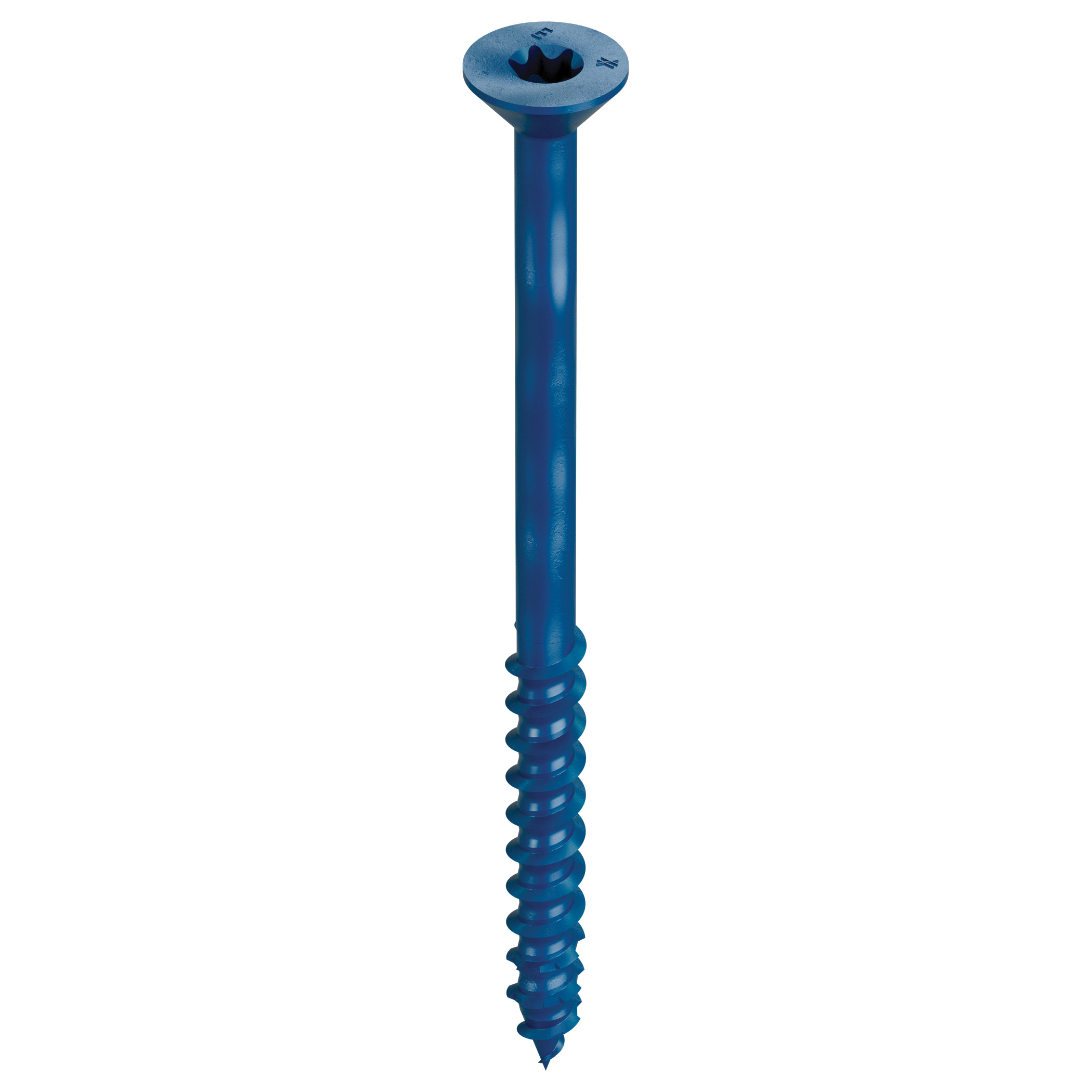 Titen Turbo TNT25334TFC75 Screw Anchor, 1/4 in Dia, 3-3/4 in L, Carbon Steel, Ceramic-Coated/Zinc