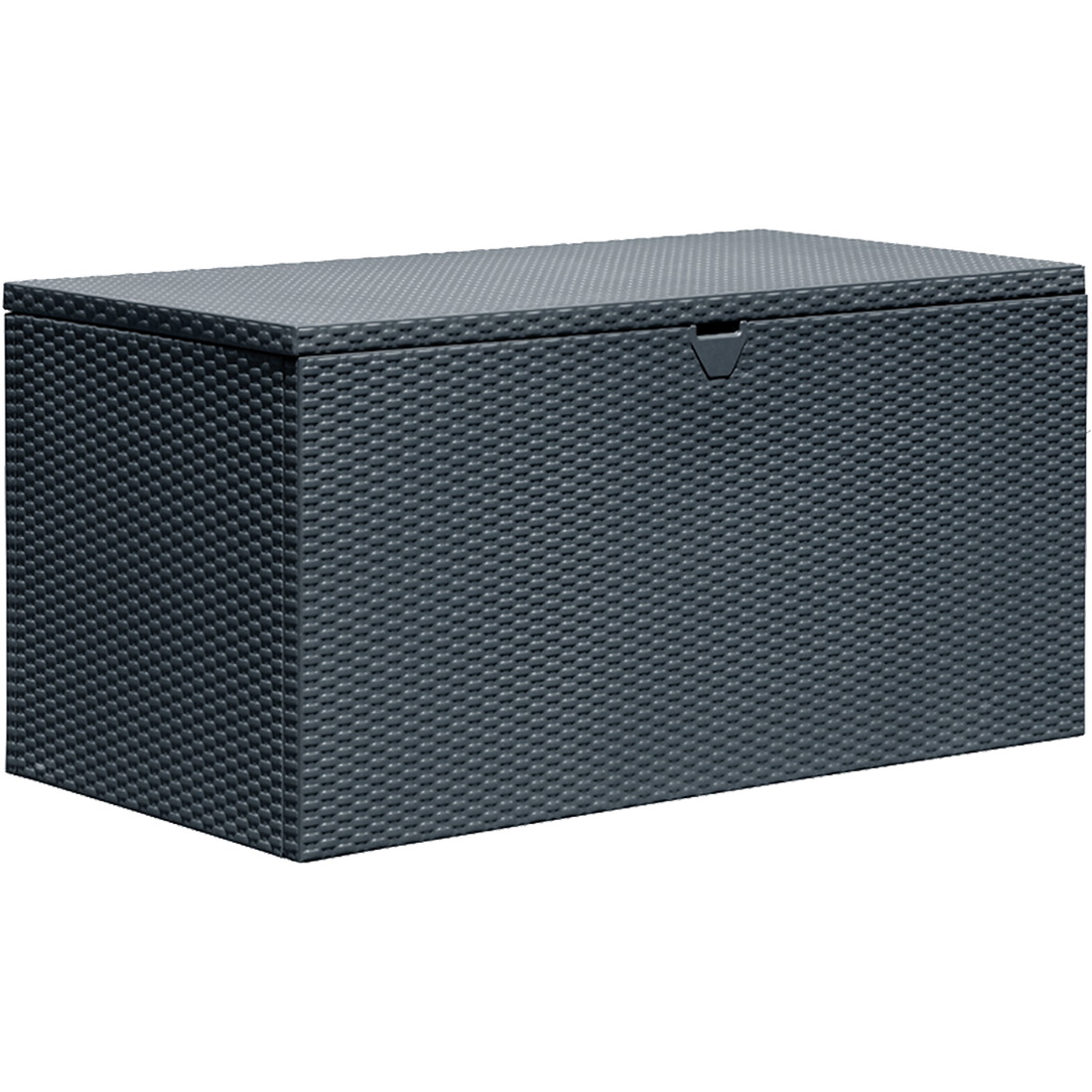 Deck Box, Spacemaker, 4-1/2 ft W, 2-1/2 ft D, 2 ft H, Steel, Anthracite, Hot-Dipped Galvanized - 2