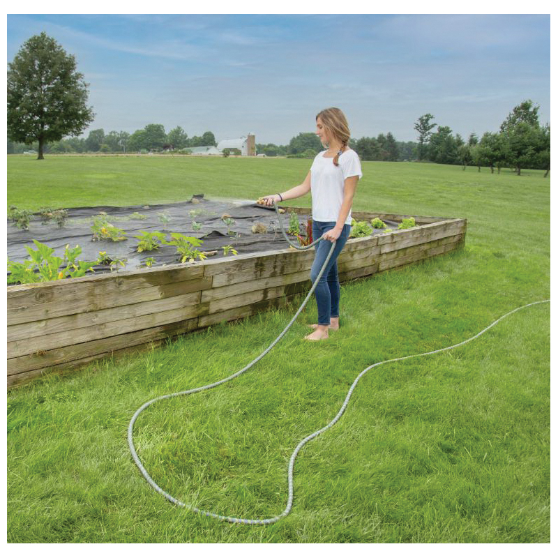 Hydrotech Expandable Hose, Hydrotech Hose, 5/8 in Dia, 100 ft L, Spigot, Brass/Latex/Nylon/Polyester, Yellow - 4