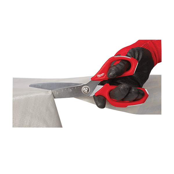 Buy Milwaukee 48-22-4046 Jobsite Scissors, 9.3 in OAL, Metal Blade, Loop  Handle, Gray/Red Handle
