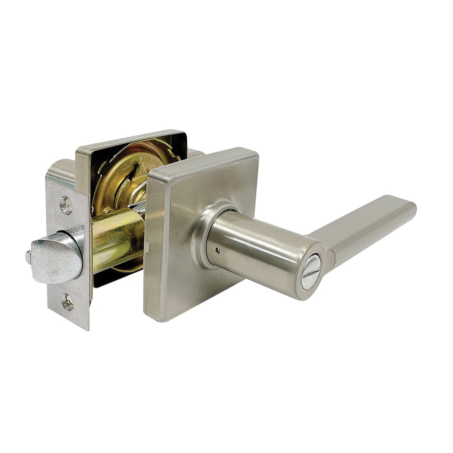 LS3X201YASR4V24 Privacy Lever, Satin Nickel, Lever Handle, Metal, Commercial, Residential, 3 Grade