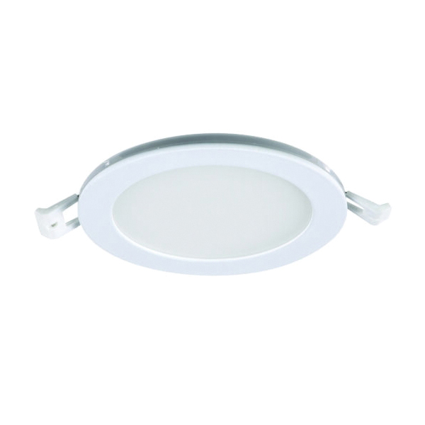 LEDR6XT/HO/NL/5CCTCA Recessed Downlight, 17 W, 120 V, LED Lamp, Aluminum, White