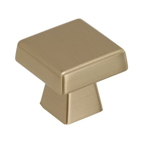 Cabinet Knob, Amerock, Blackrock Series, 1-1/2 in, Zinc, Golden Champagne - 1