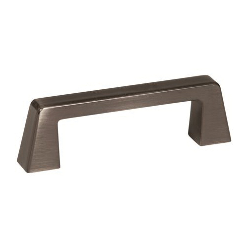 Cabinet Pull, Amerock, Blackrock Series, 3-3/4 in L Handle, Zinc, Gunmetal - 1