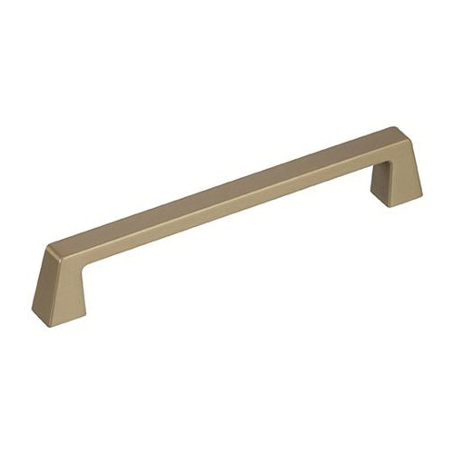 Cabinet Pull, Amerock, Blackrock Series, 6-5/16 in L Handle, Zinc, Golden Champagne - 1