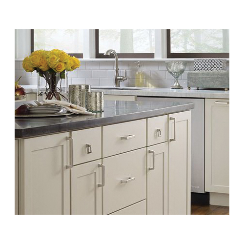 Cabinet Pull, Amerock, Blackrock Series, 6-5/16 in L Handle, Zinc, Golden Champagne - 2