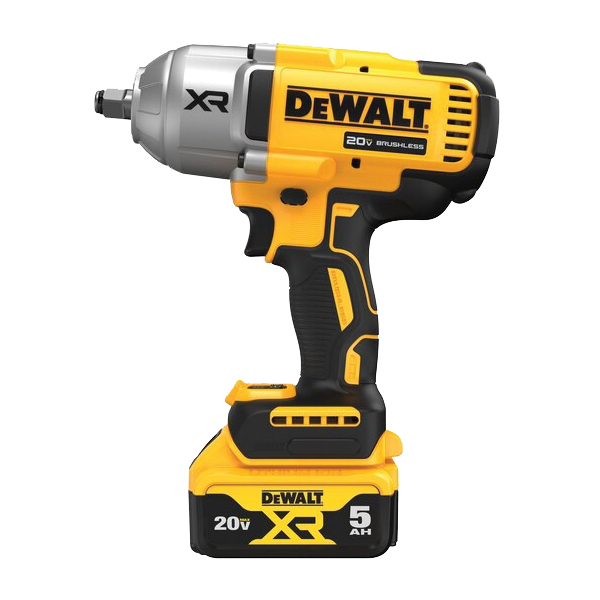 Buy DeWALT XR DCF900P1 Impact Wrench with Hog Ring Anvil, Battery Included,  20 V, 5 Ah, 1/2 in Drive, 2200 ipm