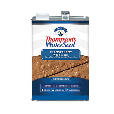 Thompson's WaterSeal TH.091301-16 Wood Sealer, Transparent, Liquid, Chestnut Brown, 1 gal