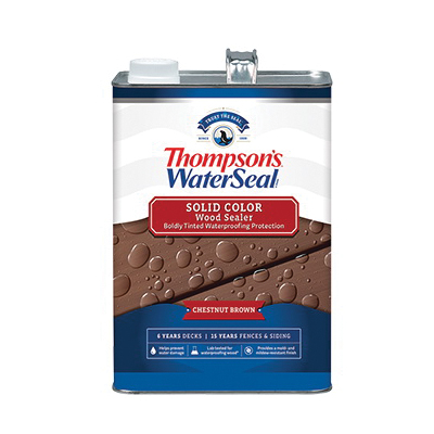 Thompson's WaterSeal TH.093301-16 Wood Sealer, Solid, Liquid, Chestnut Brown, 1 gal