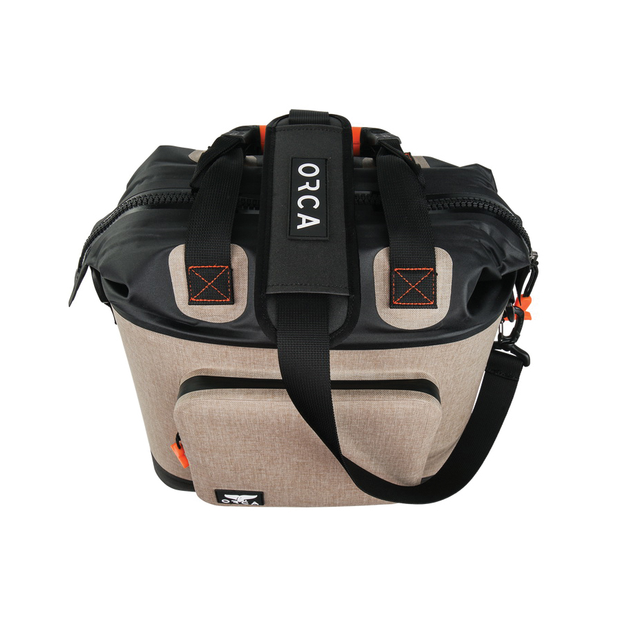 Orca Walker Series WTOTA Tote Cooler, 15 in L, 9-1/2 in W, 50 lb, Tan, 24 hr Ice Retention - 5