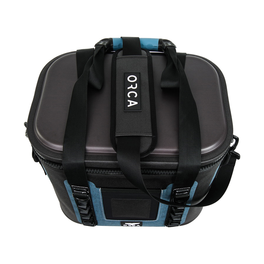 Orca Walker W20SB Soft Side Cooler, 14-1/2 in L, 11 in W, 50 lb Capacity, Meta-Polymer/TPU, Slate Blue - 5