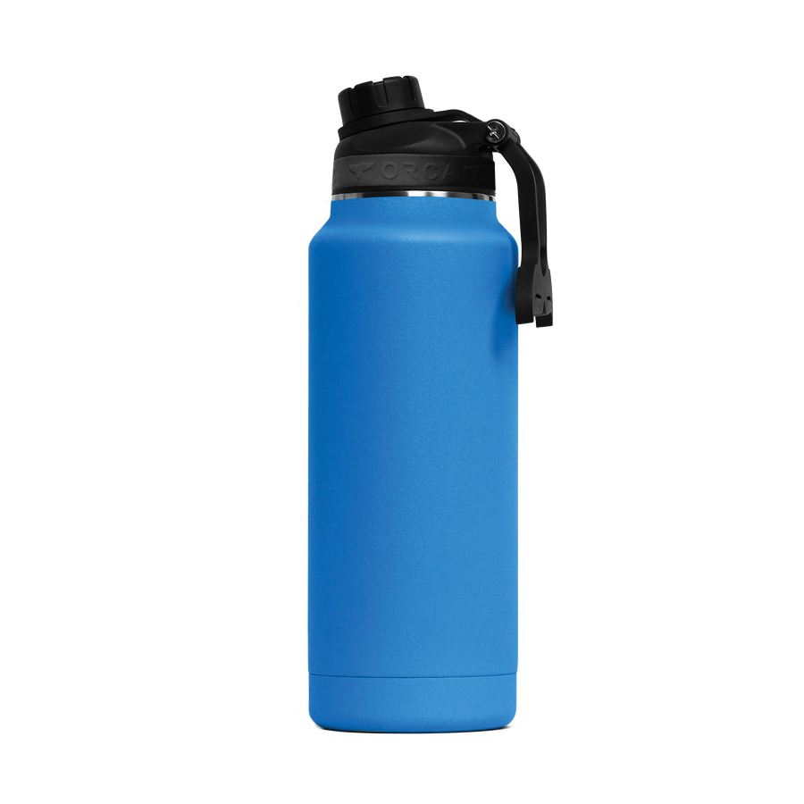 Hydra Series ORCHYD34AZ/AZ/BK Bottle, 34 oz, 18/8 Stainless Steel/Copper, Azure, Powder-Coated