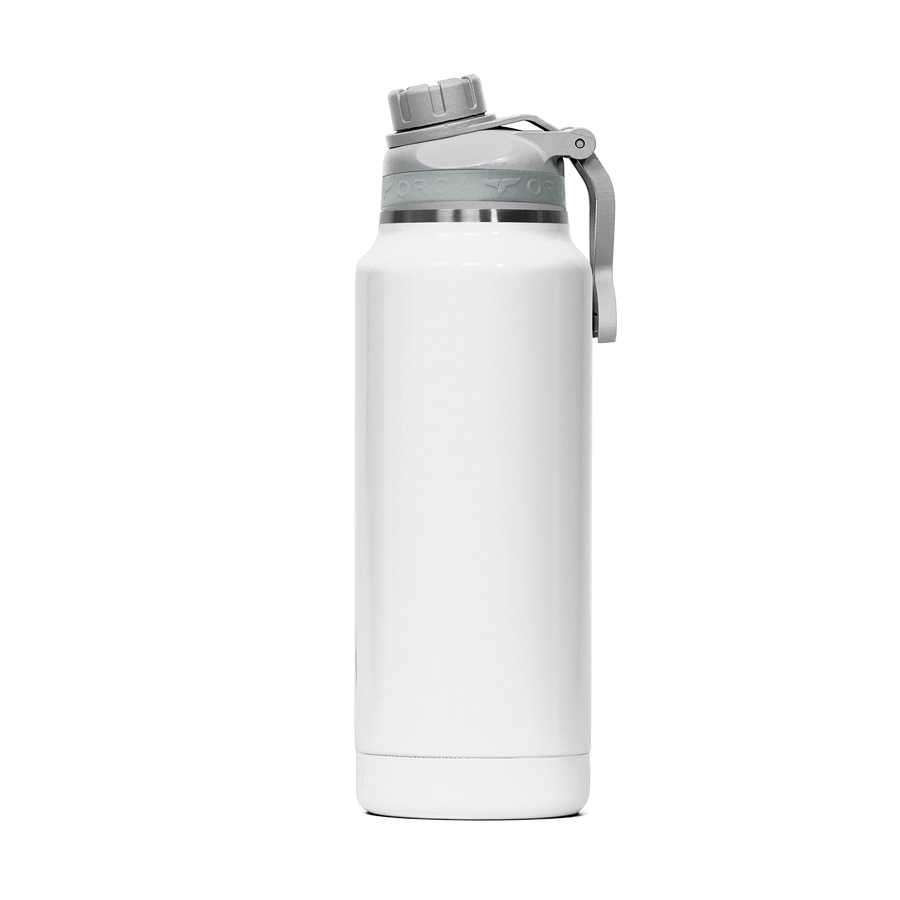 Hydra Series ORCHYD34PE/WH/GY Bottle, 34 oz, 18/8 Stainless Steel/Copper, Pearl/White, Powder-Coated