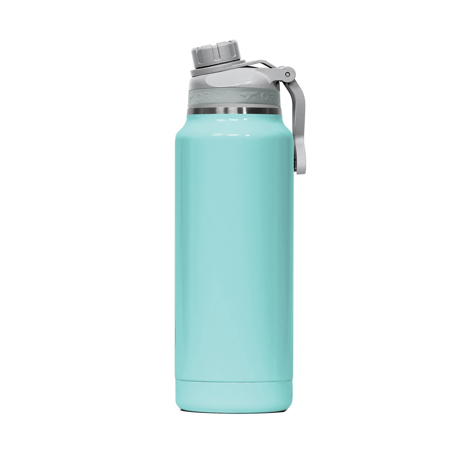 Hydra Series ORCHYD34SF/SF/GY Bottle, 34 oz, 18/8 Stainless Steel/Copper, Seafoam, Powder-Coated