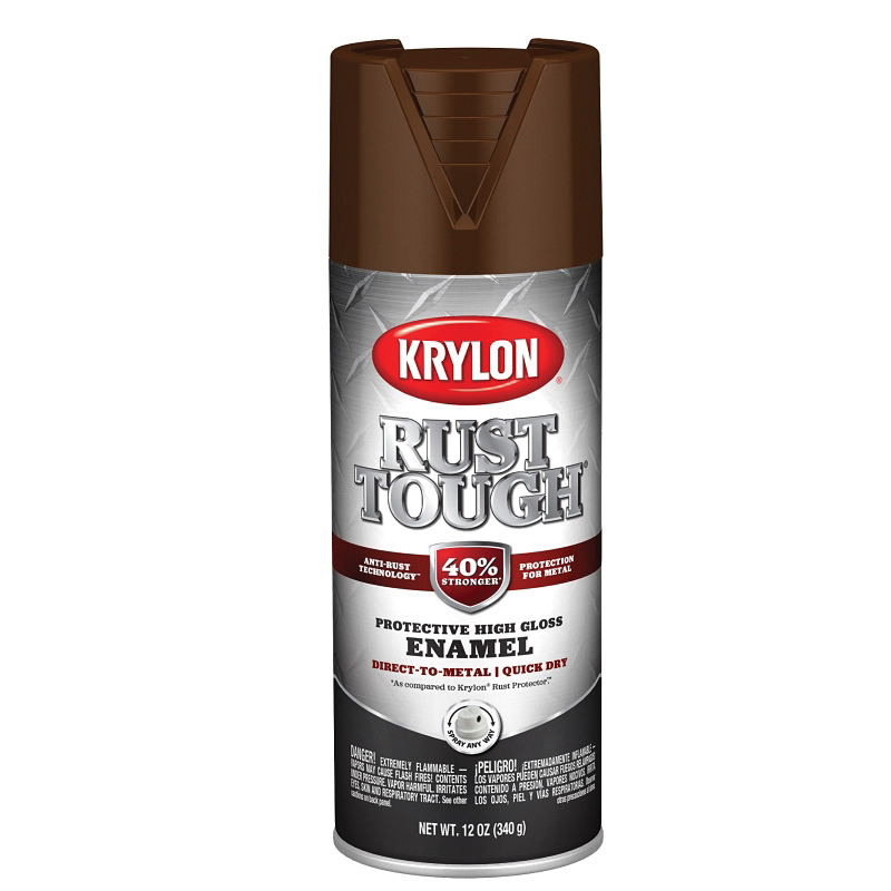 Krylon Rust Tough K09263008 Enamel Spray Paint, Gloss, Le
