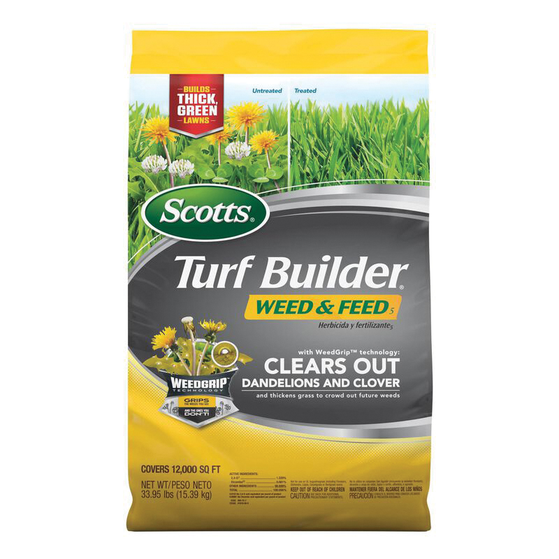 Turf Builder 25023 Lawn Fertilizer, Granular, 12000 sq-ft, 33.95 lb Bag, 28-0-3 N-P-K Ratio