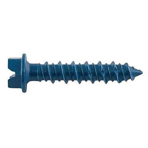 UltraCon+ Series DFM12700 Concrete Screw Anchor, 3/16 in Dia, 1-1/4 in L, Carbon Steel, Zinc Stalgard, 100/BX