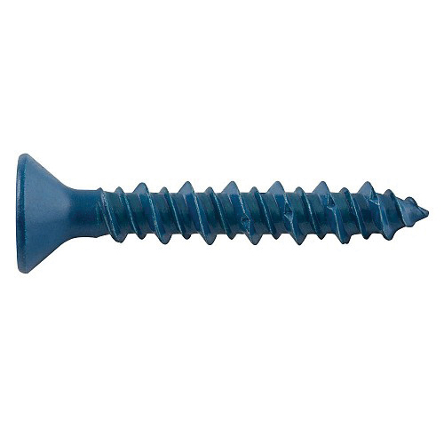 UltraCon+ Series DFM12740 Concrete Screw Anchor, 3/16 in Dia, 1-1/4 in L, Carbon Steel, Zinc Stalgard, 100/BX