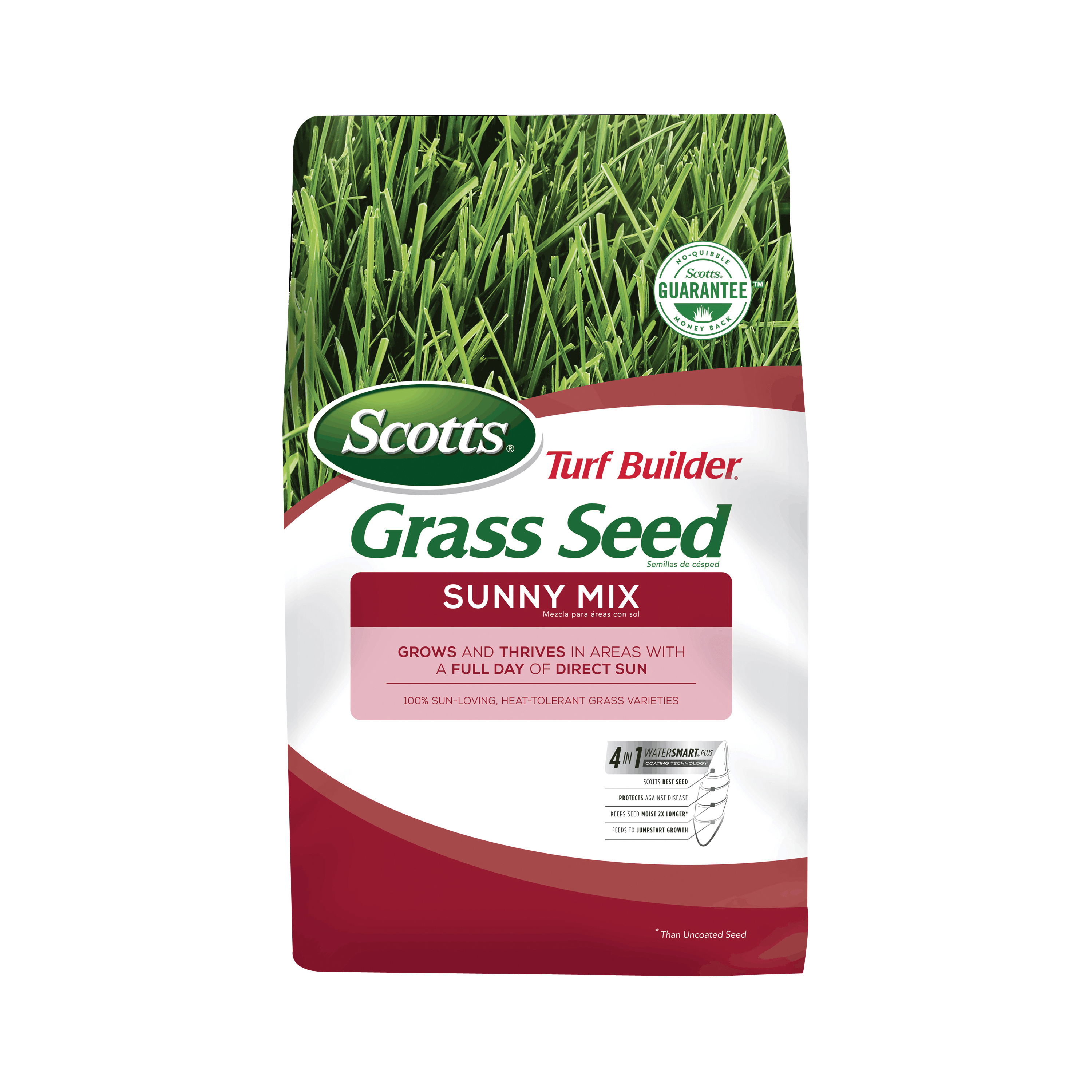 Turf Builder 18035 4-0-0 Grass Seed, Sunny Mix, 2.4 lb Bag